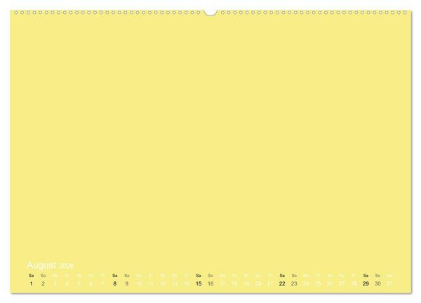 Produktbild: Bastelkalender - Gelb (Wandkalender 2026 DIN A2 quer), CALVENDO Monatskalender
