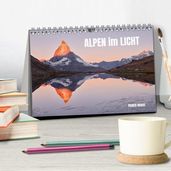 Produktbild: Alpen im Licht (Tischkalender 2027 DIN A5 quer), CALVENDO Monatskalender