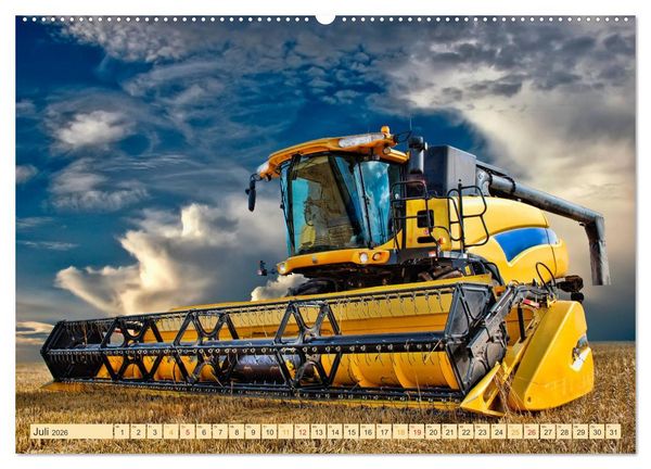 Produktbild: Giganten in der Landwirtschaft - M&auml;hdrescher (Wandkalender 2026 DIN A2 quer), CALVENDO Monatskalender