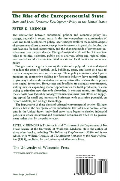 Produktbild: The Rise of the Entrepreneurial State
