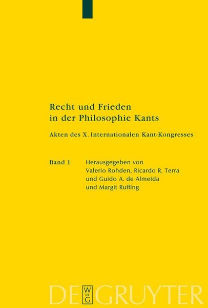 Produktbild: Recht und Frieden in der Philosophie Kants