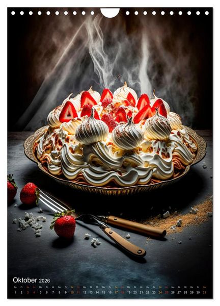 Produktbild: Desserts - S&uuml;&szlig;e K&ouml;stlichkeiten zum Dahinschmelzen (Wandkalender 2026 DIN A4 hoch), CALVENDO Monatskalender