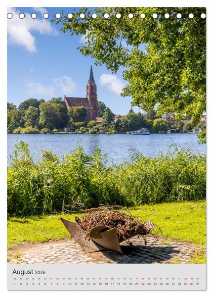 Produktbild: An den gro&szlig;en Seen der Mecklenburgischen Seenplatte (Tischkalender 2026 DIN A5 hoch), CALVENDO Monatskalender