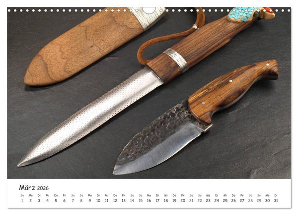 Produktbild: Handgefertigte Jagdmesser (Wandkalender 2026 DIN A3 quer), CALVENDO Monatskalender