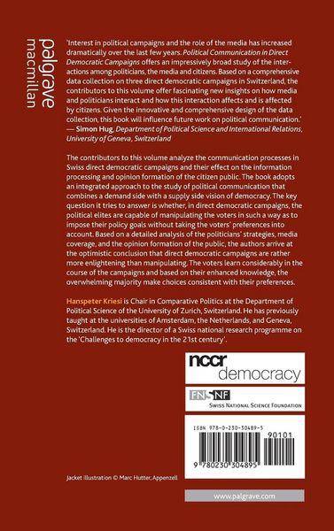 Produktbild: Political Communication in Direct Democratic Campaigns