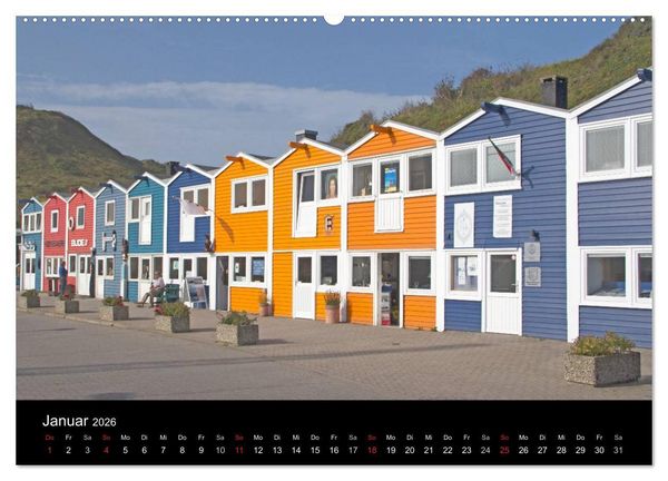 Produktbild: Helgoland - idyllische Nordseeinsel (hochwertiger Premium Wandkalender 2026 DIN A2 quer), Kunstdruck in Hochglanz