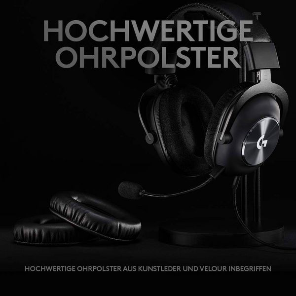 Produktbild: Logitech Gaming G Pro X Gaming Over Ear Headset kabelgebunden 7.1 Surround Schwarz Mikrofon-Rauschunterdrückung, Noise Cancelling Lautstärkeregelun