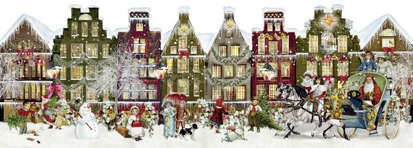 Produktbild: Mini-Adventskalender-Sortiment - Nostalgische Leporello-Karten