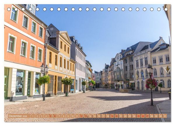 Produktbild: Greiz - Perle an der wei&szlig;en Elster in Th&uuml;ringen (Tischkalender 2026 DIN A5 quer), CALVENDO Monatskalender
