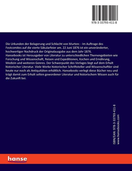 Produktbild: Die Urkunden der Belagerung und Schlacht von Murten: