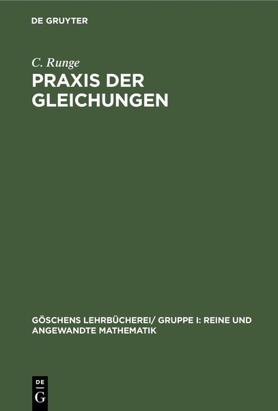 Produktbild: Praxis der Gleichungen