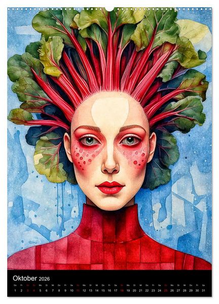 Produktbild: Gesichter mit Ausdruck (Wandkalender 2026 DIN A2 hoch), CALVENDO Monatskalender
