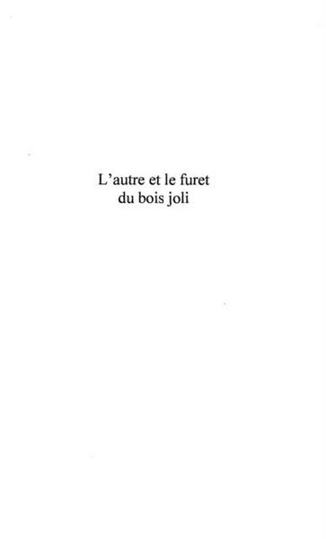 Produktbild: Autre et le furet du bois jolil'