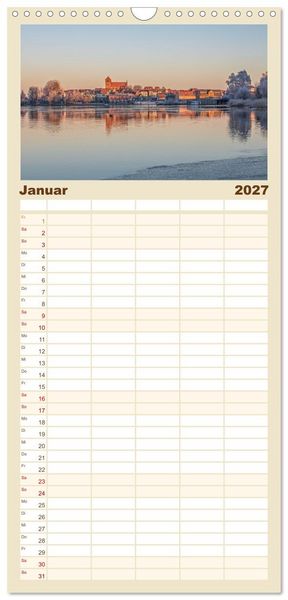 Produktbild: Familienplaner 2027 - Zwischen See und Himmel - Waren (M&uuml;ritz) im Wandel der Jahreszeiten mit 5 Spalten (Wandkalender, 21 x 45 cm) CALVENDO