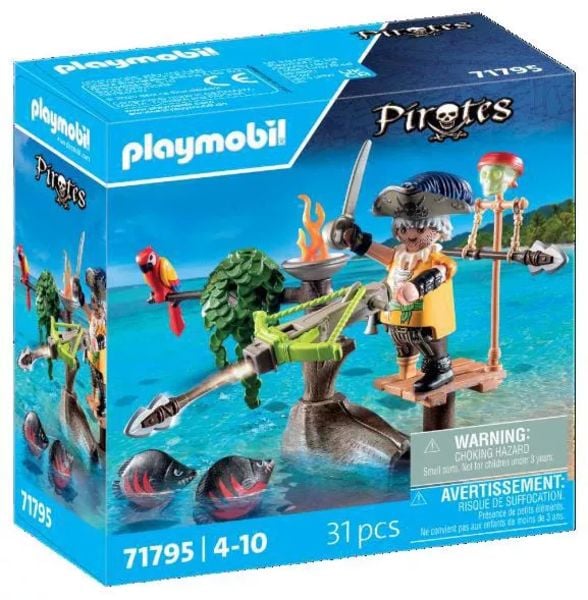 PLAYMOBIL 71795 Pirat mit Balliste