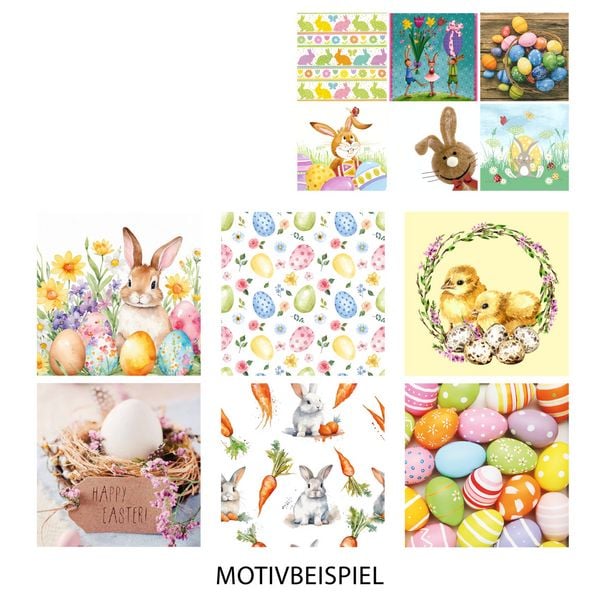 Produktbild: Idena Servietten Ostern Motive 33x33cm sortiert