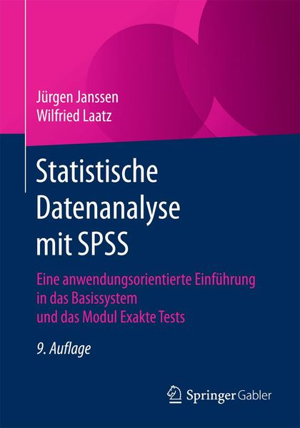 Produktbild: Statistische Datenanalyse mit SPSS
