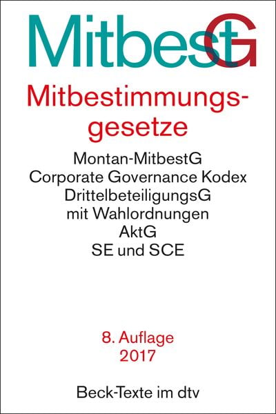 Mitbestimmungsgesetze, Taschenbuch von , dtv, 978-3-423-05524-6