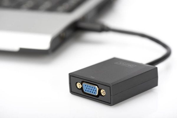 Produktbild: Digitus USB 3.2 Gen 1 (USB 3.0), VGA, Notebook, TV, Monitor, Video Adapterkabel [1x USB 3.2 Gen 1 Stecker A (USB 3.0) - 1x VGA-Buchse] DA-70840 15.00