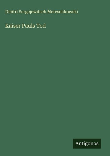 Produktbild: Kaiser Pauls Tod