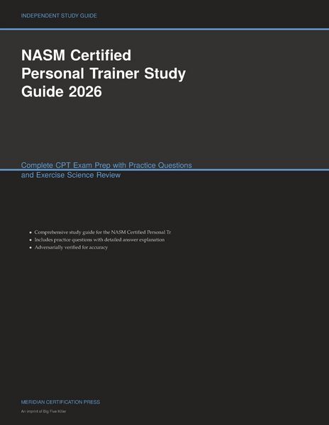 Produktbild: NASM Certified Personal Trainer Study Guide 2026