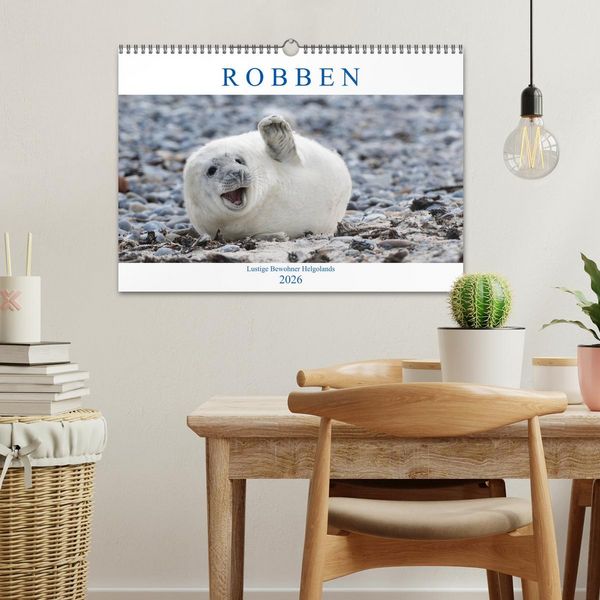 Produktbild: Robben - Lustige Bewohner Helgolands (Wandkalender 2026 DIN A3 quer), CALVENDO Monatskalender