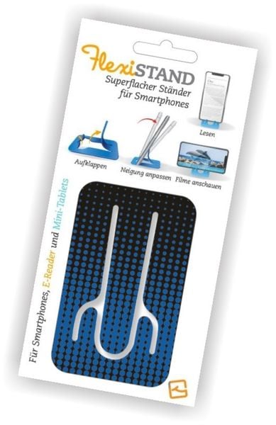Produktbild: Flexistand Blue Dots &ndash; Superflacher Handy- und Tablet-Aufsteller