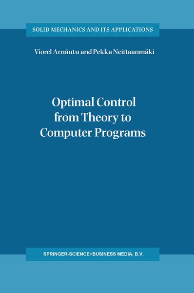 Produktbild: Optimal Control from Theory to Computer Programs