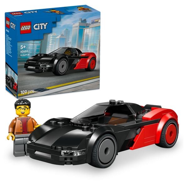 Produktbild: LEGO City 60486 Elektro-Supersportwagen, Spielzeug Auto mit Minifigur