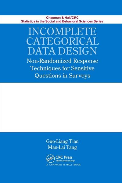 Produktbild: Incomplete Categorical Data Design