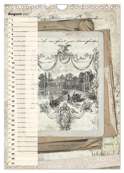 Produktbild: Vintage Welten (Wandkalender 2027 DIN A4 hoch), CALVENDO Monatskalender