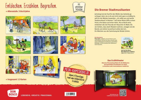 Produktbild: Die Bremer Stadtmusikanten. Kamishibai Bildkartenset