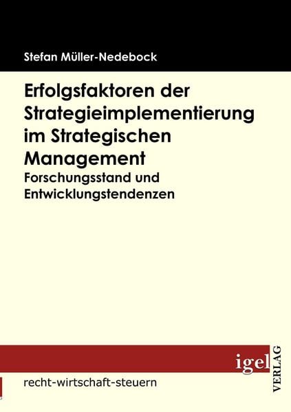 Produktbild: Erfolgsfaktoren der Strategieimplementierung im Strategischen Management