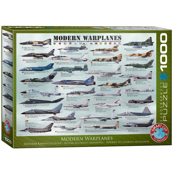 Produktbild: Puzzle 1000 Teile - Modern Warplanes