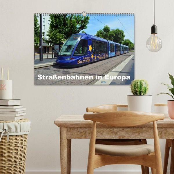 Produktbild: Stra&szlig;enbahnen in Europa (Wandkalender 2026 DIN A3 quer), CALVENDO Monatskalender