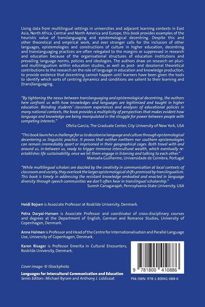 Produktbild: Translanguaging and Epistemological Decentring in Higher Education and Research