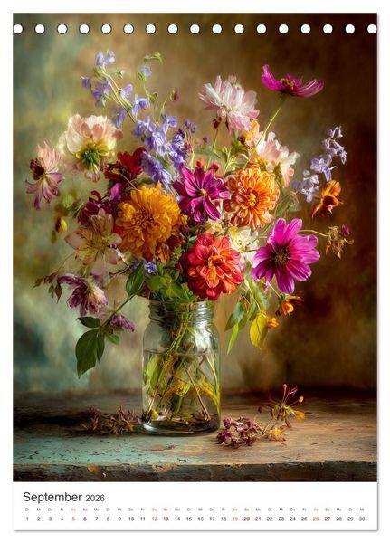 Produktbild: Die Sprache der Blumen (Tischkalender 2026 DIN A5 hoch), CALVENDO Monatskalender