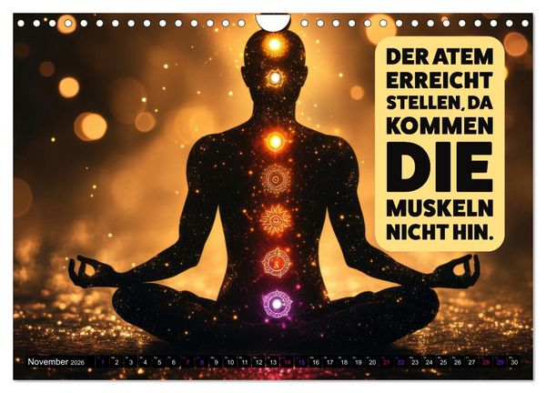 Produktbild: Im Flow des Atems - Energie des Lebens (Wandkalender 2026 DIN A4 quer), CALVENDO Monatskalender