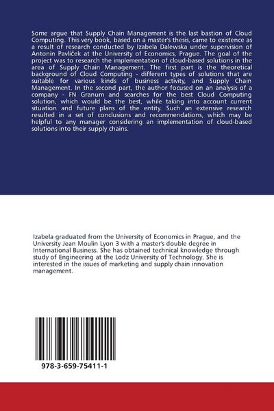 Produktbild: The Use of Cloud Computing in The Supply Chain Management