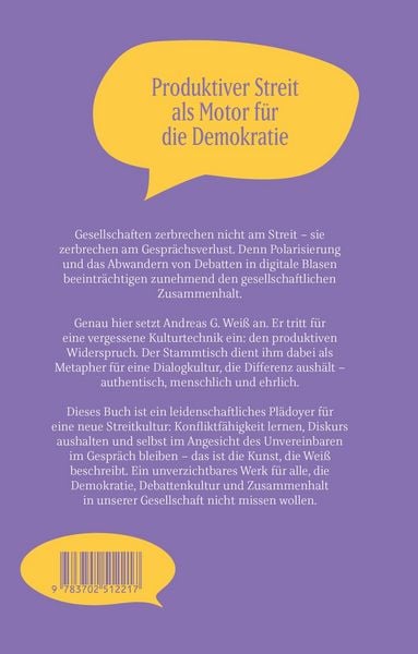 Produktbild: Streiten verbindet! &ndash; Was wir vom Stammtisch lernen k&ouml;nnen