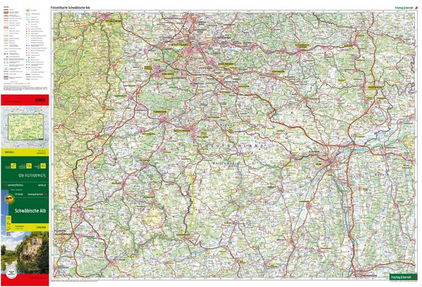 Produktbild: Freytag & berndt Freizeitkarte Schw&auml;bische Alb 1:190.000