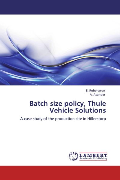 Produktbild: Batch size policy, Thule Vehicle Solutions