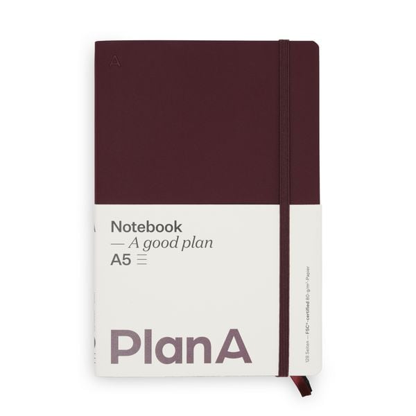 Notizbuch A5 Softcover Cozy Fig Liniert, 128 Seiten