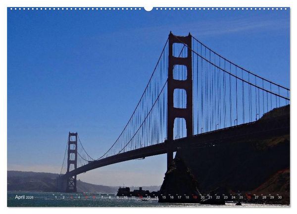 Produktbild: San Francisco Westk&uuml;ste USA (Wandkalender 2026 DIN A2 quer), CALVENDO Monatskalender
