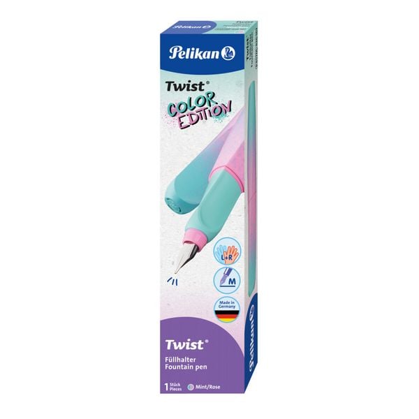 Pelikan Füller Twist Color Edition P457 M mint/rose Faltschachtel