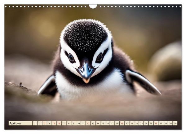Produktbild: Kaiserpinguine - bezaubernde Fracktr&auml;ger (Wandkalender 2026 DIN A3 quer), CALVENDO Monatskalender