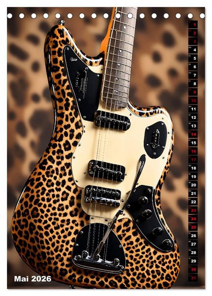 Produktbild: Traumhafte Gitarren (Tischkalender 2026 DIN A5 hoch), CALVENDO Monatskalender