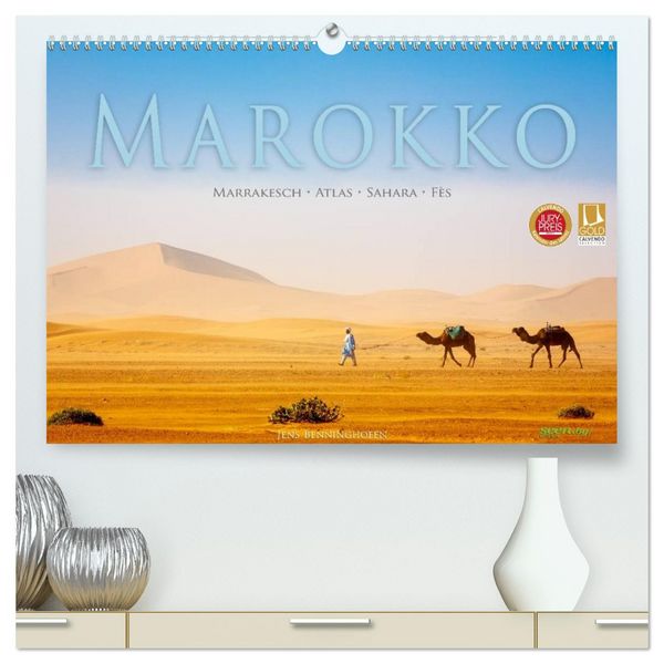 Produktbild: Marokko: Marrakesch, Atlas, Sahara, F&egrave;s (hochwertiger Premium Wandkalender 2026 DIN A2 quer), Kunstdruck in Hochglanz