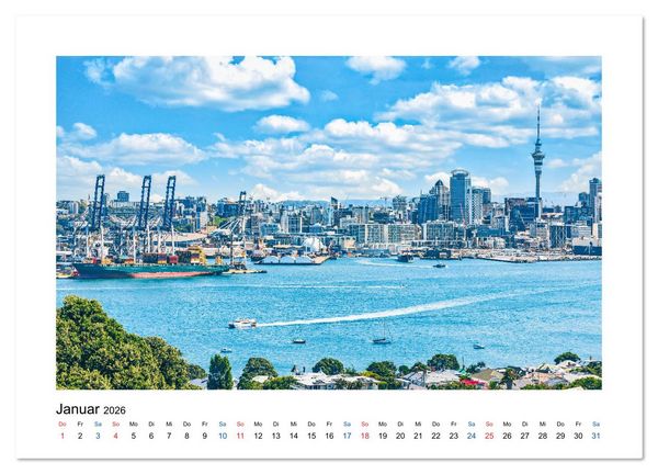 Produktbild: Neuseeland - Von Auckland nach Queenstown (Wandkalender 2026 DIN A3 quer), CALVENDO Monatskalender