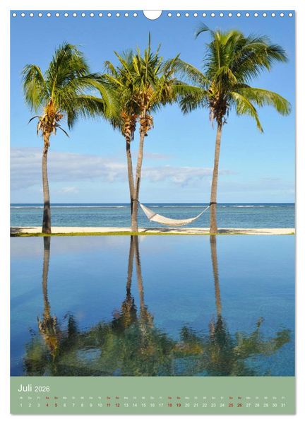 Produktbild: Erlebe mit mir das Inselparadies Mauritius (Wandkalender 2026 DIN A3 hoch), CALVENDO Monatskalender